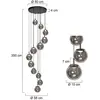 Steinhauer - suspension - Bollique - noir - métal - ø 60cm - led
