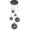 Steinhauer - suspension - Bollique - noir - verre verre fumé - ø