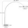 Lampadaire - Ringlux - acier - métal - lampe arquée - Steinhauer