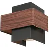 Steinhauer - applique murale - Muro - bois noir - métal - G9 -