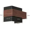 Steinhauer - Applique Murale - Muro - Bois Noir - Métal - G9