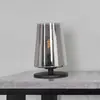 Lampe de table Ancilla - noir - verre - 14,5 cm - E27 (grande raccord) - 3103ZW - Noir - Steinhauer