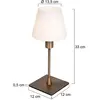 Steinhauer - lampe de table Ancilla - bronze - métal - 13,5 cm - E14 (petit raccord) - 3100BR - bronze