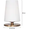 Lampe de table Ancilla - bronze - métal - 14,5 cm - E27 (grande raccord) - 3101BR - bronze - Steinhauer
