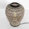 Steinhauer Lampe de table Maze, noire-naturelle