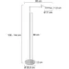 Steinhauer - lampadaire Soleil - échantillon - luminium - 3515ST - Échantillon