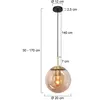 Steinhauer hanglamp Bollique led - amberkleurig - metaal - 20 cm - E27...