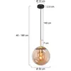 Steinhauer Suspension Bollique, laiton, Ø 30 cm, verre, 1 lampe, sphère