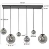 Suspension Bollique led - noir - verre - 3499ZW - Noir - Steinhauer