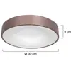 Steinhauer Plafonnier LED Ringlede 2.700 K Ø 30 cm bronze