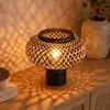Steinhauer - Lampe De Table - Bloeba - Naturel Noir - Bambou