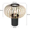 Steinhauer - Lampe De Table - Bloeba - Naturel Noir - Bambou