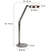 Steinhauer lampe à poser LED Ringlux, couleur acier, métal, 2 700 K, v...