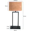 Steinhauer - Lampe De Table - Stang - Naturel Noir - Métal