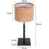 Steinhauer - Lampe De Table - Stang - Naturel Noir - Métal