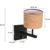 Steinhauer - Applique Murale - Stang - Naturel Noir - Métal