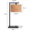 Steinhauer - Lampe De Table - Stang - Naturel Noir - Métal