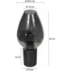 Steinhauer - Lampe De Table - Bloeba - Noir - Verre Métal - Ø