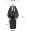 Steinhauer - lampe de table - Bloeba - noir - verre métal - Ø