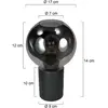 Steinhauer - lampe de table - Bloeba - noir - verre métal - Ø