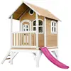 AXI Tom Maison Enfant avec Toboggan rose | Aire de Jeux pour l'extérie...