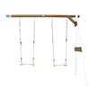 Axi Portique Mural En Bois Blanc Marron 2 Agrès 160x244x207cm