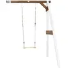 Axi Portique Mural En Bois Blanc Marron 1 Balançoire 160x171x207cm