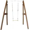 Pragma Axi Portique Balançoire En Bois Simple Marron/Blanc