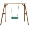 Pragma Portique en Bois Marron avec Balancoire siege Nid Rond