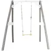 AXI Portique simple en bois 1 balançoire Gris Blanc 160x181x207cm