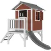 AXI Beach Lodge XL Maisonnette Scetinavian rouge Toboggan Gris