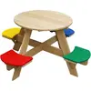 AXI Table Picnic UFO ronde Arc en ciel 20x120x56 cm