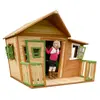 Sunny Grande cabane en bois pour enfant - Lisa 100 - Couleur Marron / Vert