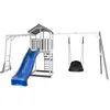 Axi Structure De Jeu Beach Tower Gris Blanc Balancoire Nid Ovale Roxy ...