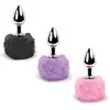 FeelzToys Plug Anal Queue de Lapin Bunny Tails Rose