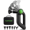 Tunturi MG70 Masseur Professionnel - Pistolet de Massage avec Tête Réglable - Appareil de Massage à Poignées Multiples - Comprend 6 Embouts et une Mallette - Puissant et Silencieux