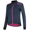 Rogelli Pesara Veste Velo Hiver Femme, Bleu/Rose, Taille S