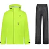 AGU Combinaison de pluie Essential | Avec réflexion | Jaune Fluo | L