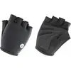 Gants de Sport Mi-Digits en Gel et Lycra 190gr - Noir, Taille S - AGU