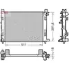 Radiateur, refroidissement moteur DENSO DRM37002