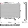 Radiateur moteur DENSO DRM14003