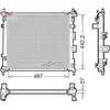 DENSO Radiateur moteur pour NISSAN: NV200 (Ref: DRM46070)