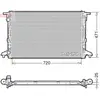 Radiateur, refroidissement moteur DENSO DRM02043