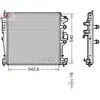 Radiateur, refroidissement du moteur DRM01004 Denso DRM01004
