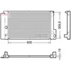 Radiateur, refroidissement du moteur DRM50126 Denso DRM50126