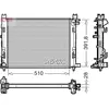 Radiateur, refroidissement moteur DENSO DRM23109