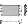Radiateur, refroidissement moteur DENSO DRM17113