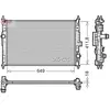 Radiateur, refroidissement du moteur DRM21103 Denso DRM21103