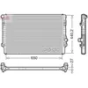 Radiateur, refroidissement du moteur DRM32049 Denso DRM32049