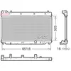 Radiateur moteur DENSO DRM40055